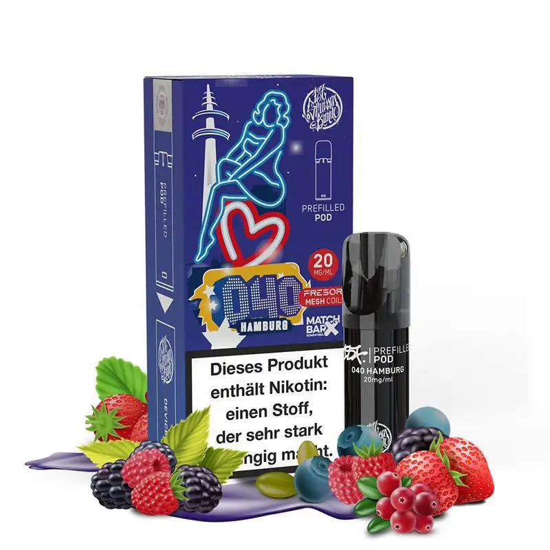 187 Strassenbande - Prefilled Pod (MatchBar) - 040 Hamburg - 20mg/ml // Steuerware