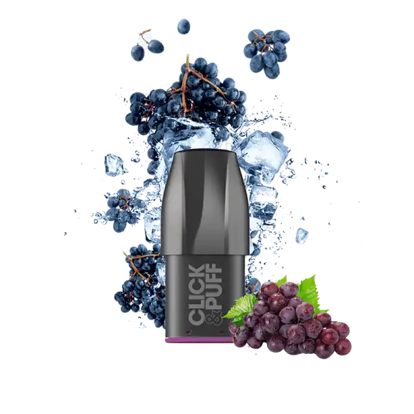 X-Bar - Click & Puff - Prefilled Pod - Ice Grape - 20mg/ml // Steuerware