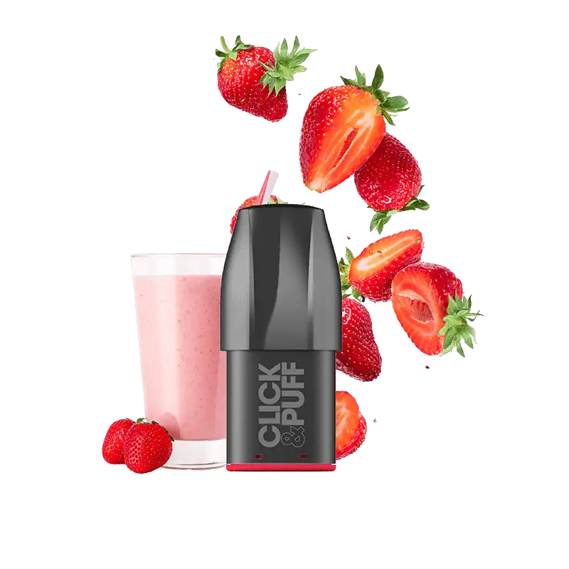 X-Bar - Click & Puff - Prefilled Pod - Strawberry Milkshake - 20mg/ml // Steuerware