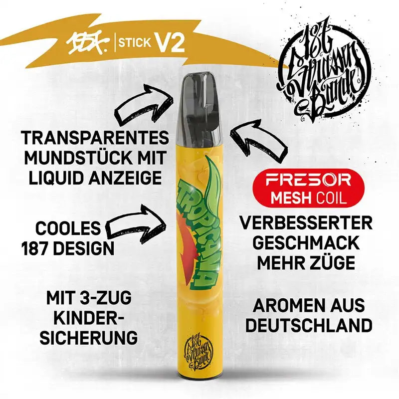 187 Strassenbande - Sticks V2 - Tropicana - 20mg/ml // Steuerware